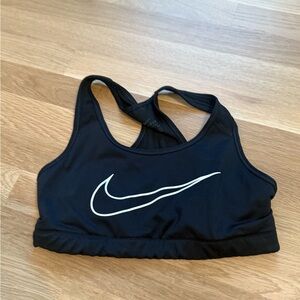 Nike Women's Black and White Swim Top